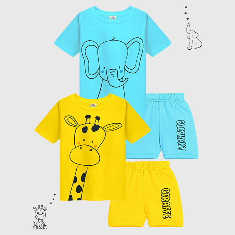 KUCHIPOO Baby Boys T-Shirts and Shorts Set
