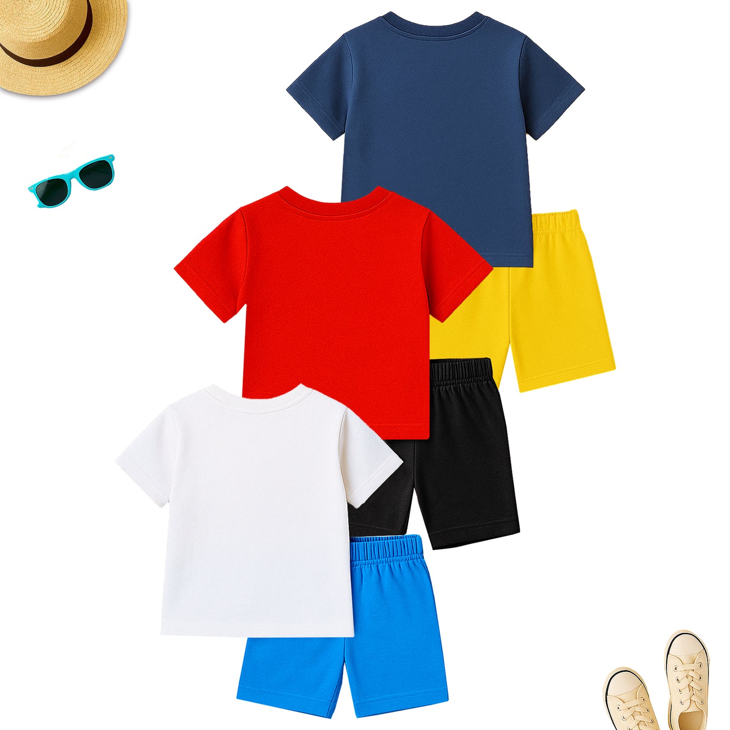 KUCHIPOO Baby Boys T-Shirts and Shorts Set