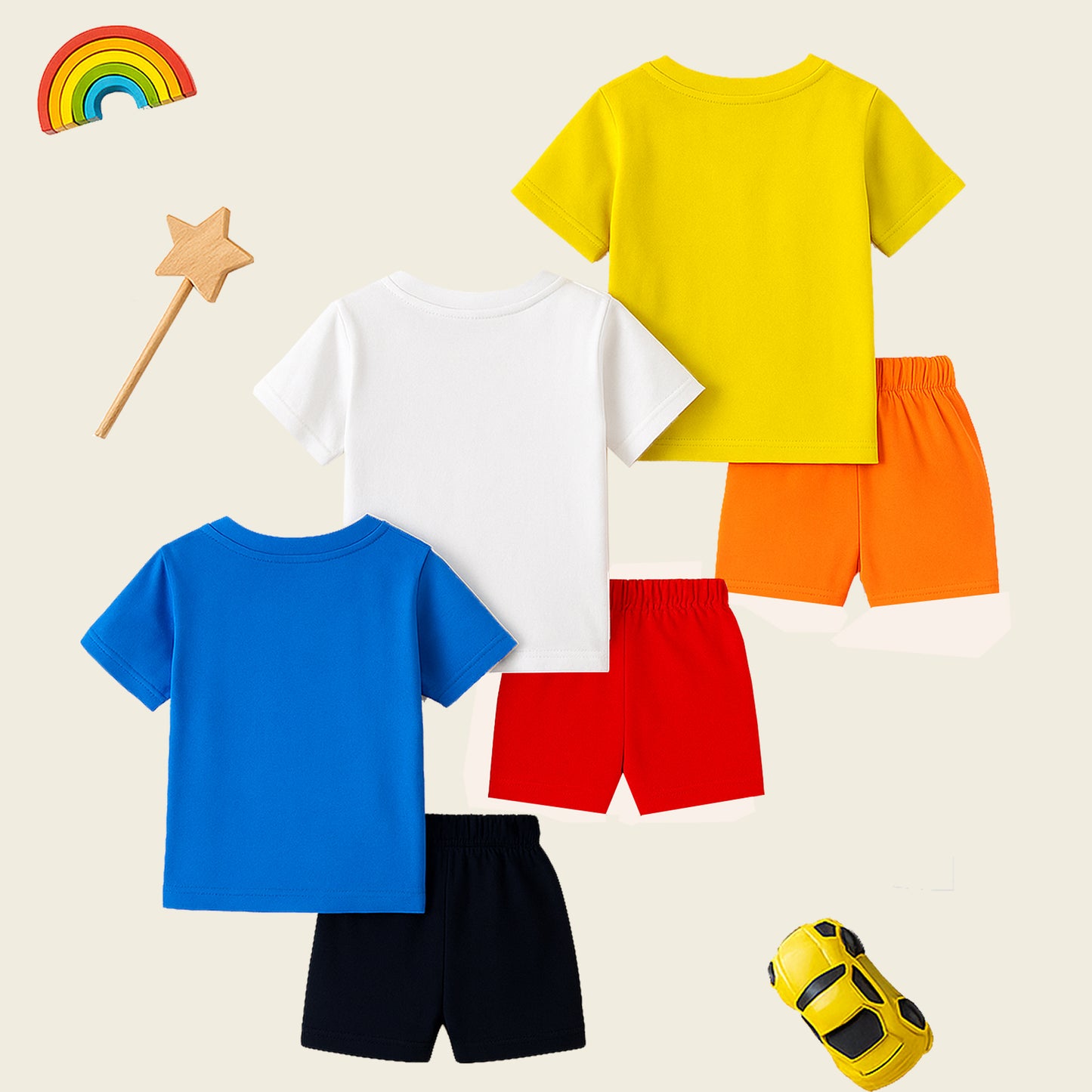 KUCHIPOO Baby Boys T-Shirts and Shorts Set