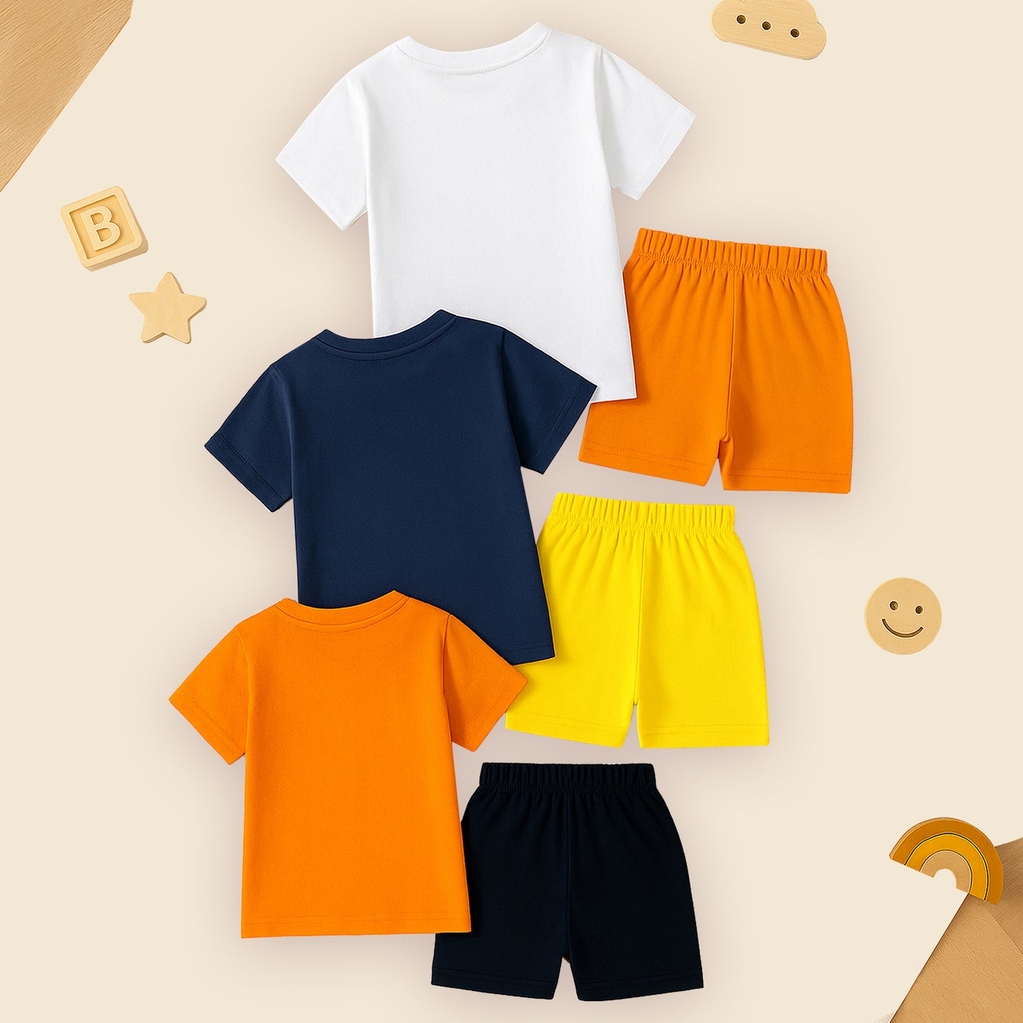 KUCHIPOO Baby Boys T-Shirts and Shorts Set