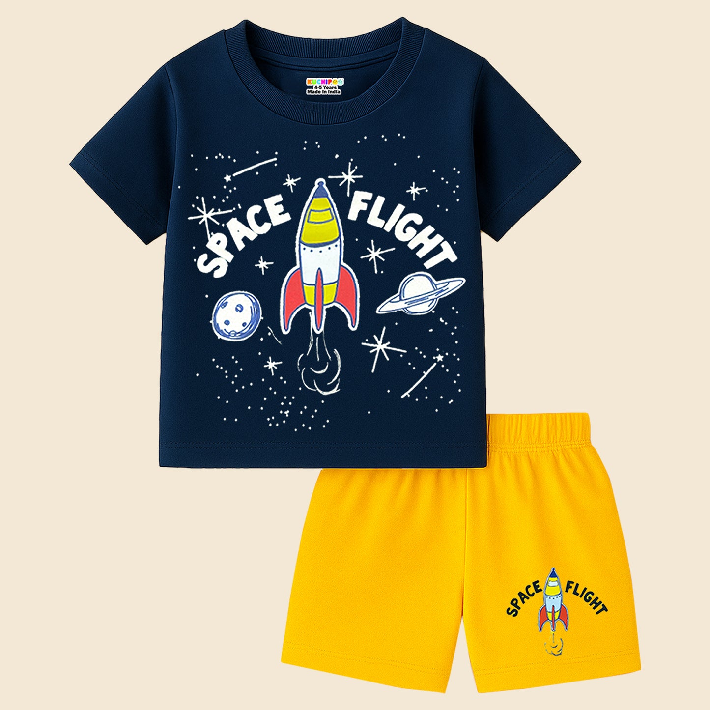 KUCHIPOO Baby Boys T-Shirts and Shorts Set