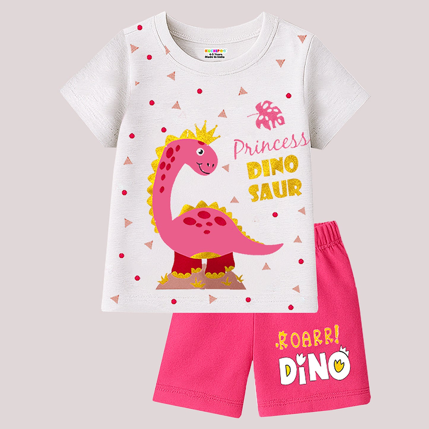 KUCHIPOO Baby Girls T-Shirts and Shorts Set