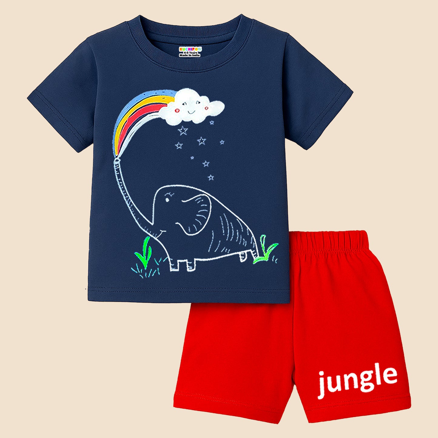 KUCHIPOO Baby Boys T-Shirts and Shorts Set
