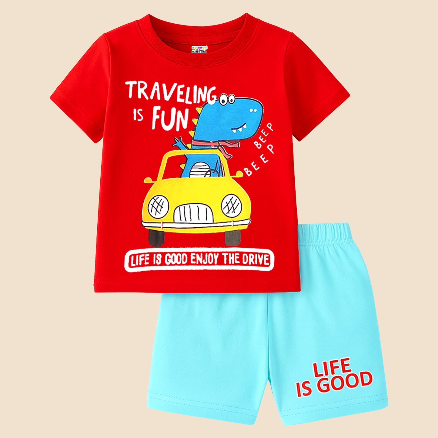 KUCHIPOO Baby Boys T-Shirts and Shorts Set
