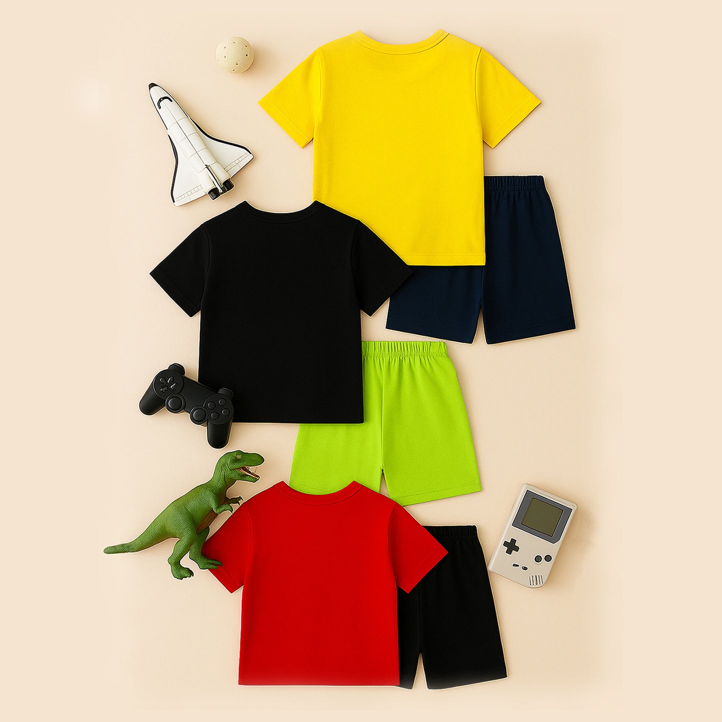 KUCHIPOO BOYS HALF SLEEVES T-SHIRTS AND SHORTS SET