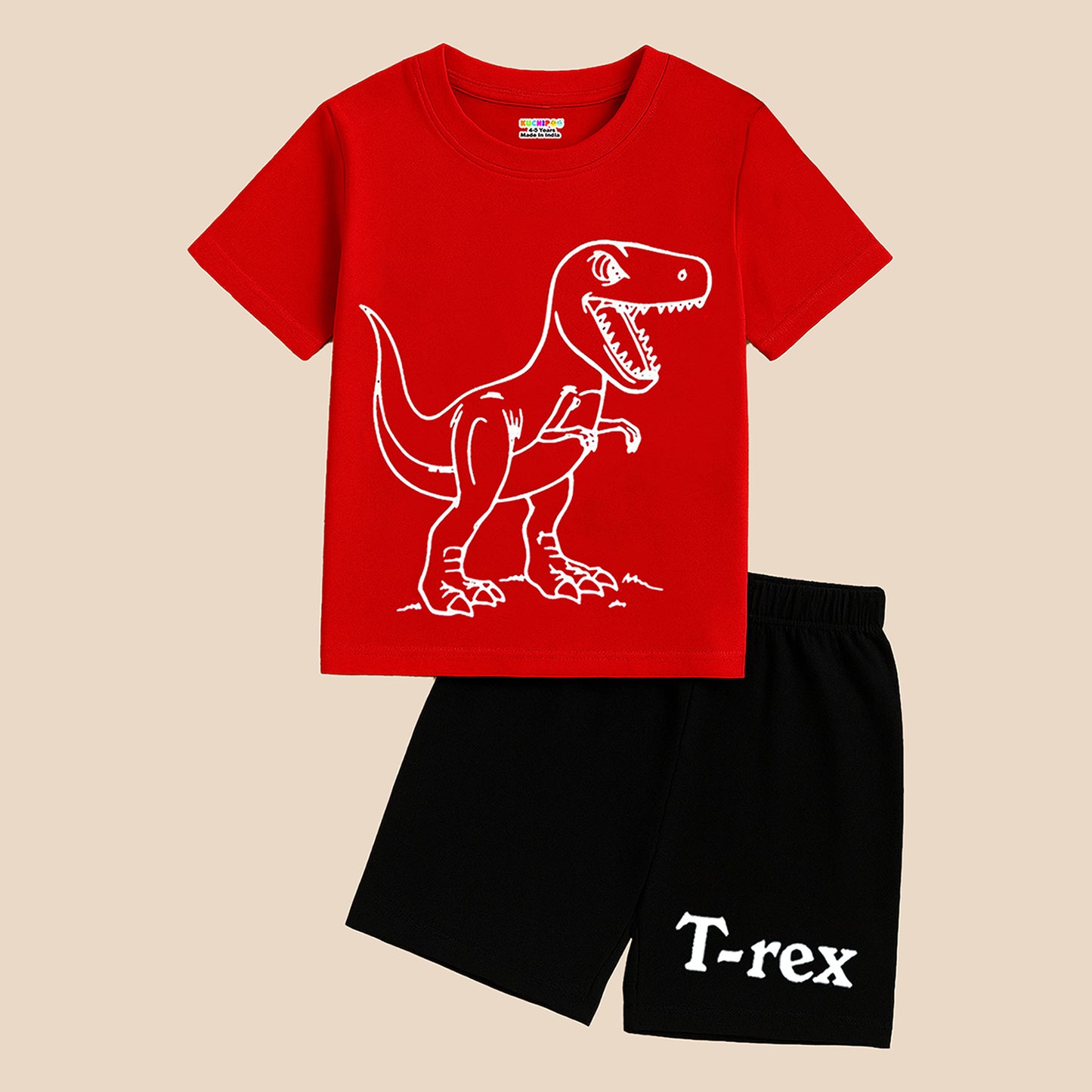 KUCHIPOO BOYS HALF SLEEVES T-SHIRTS AND SHORTS SET