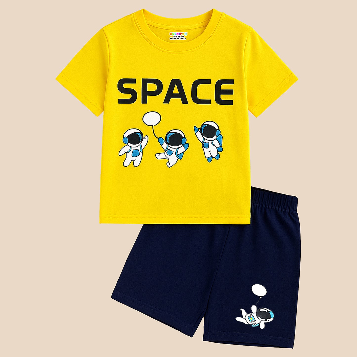 KUCHIPOO BOYS HALF SLEEVES T-SHIRTS AND SHORTS SET