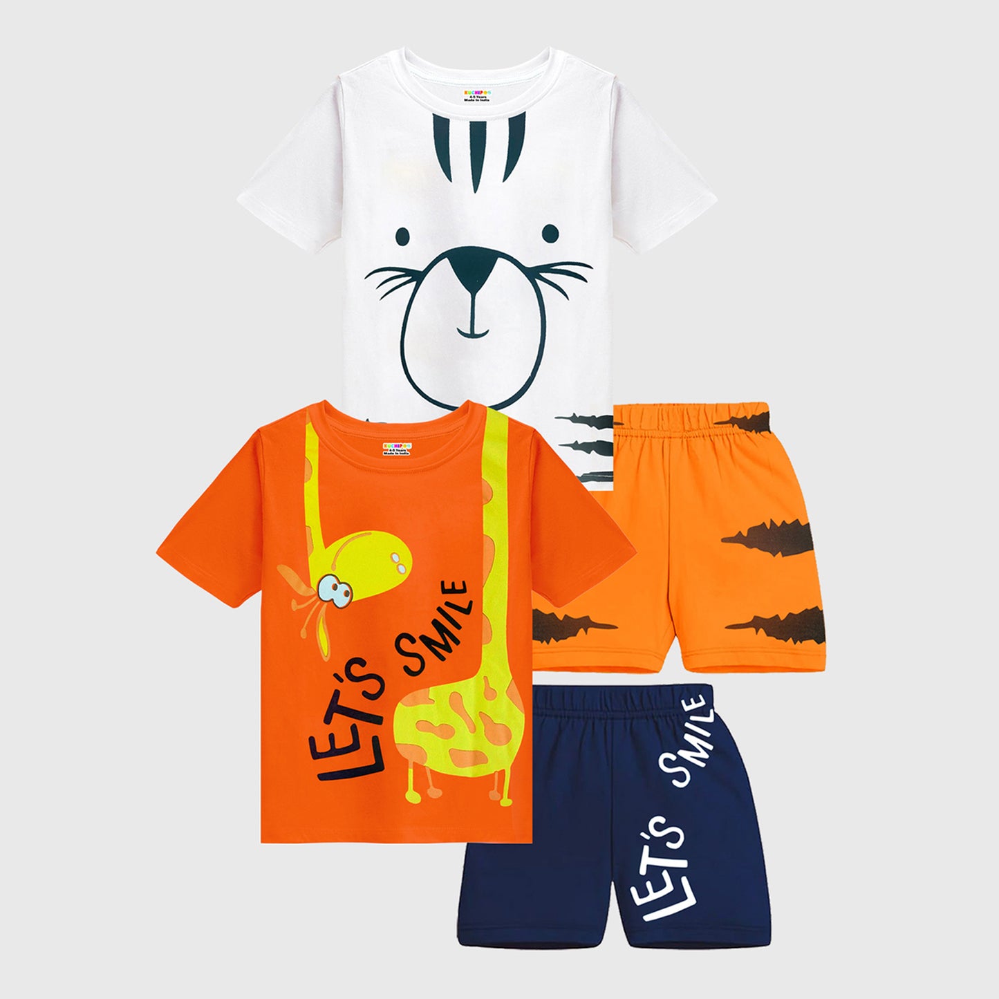 KUCHIPOO BOYS HALF SLEEVES T-SHIRTS AND SHORTS SET