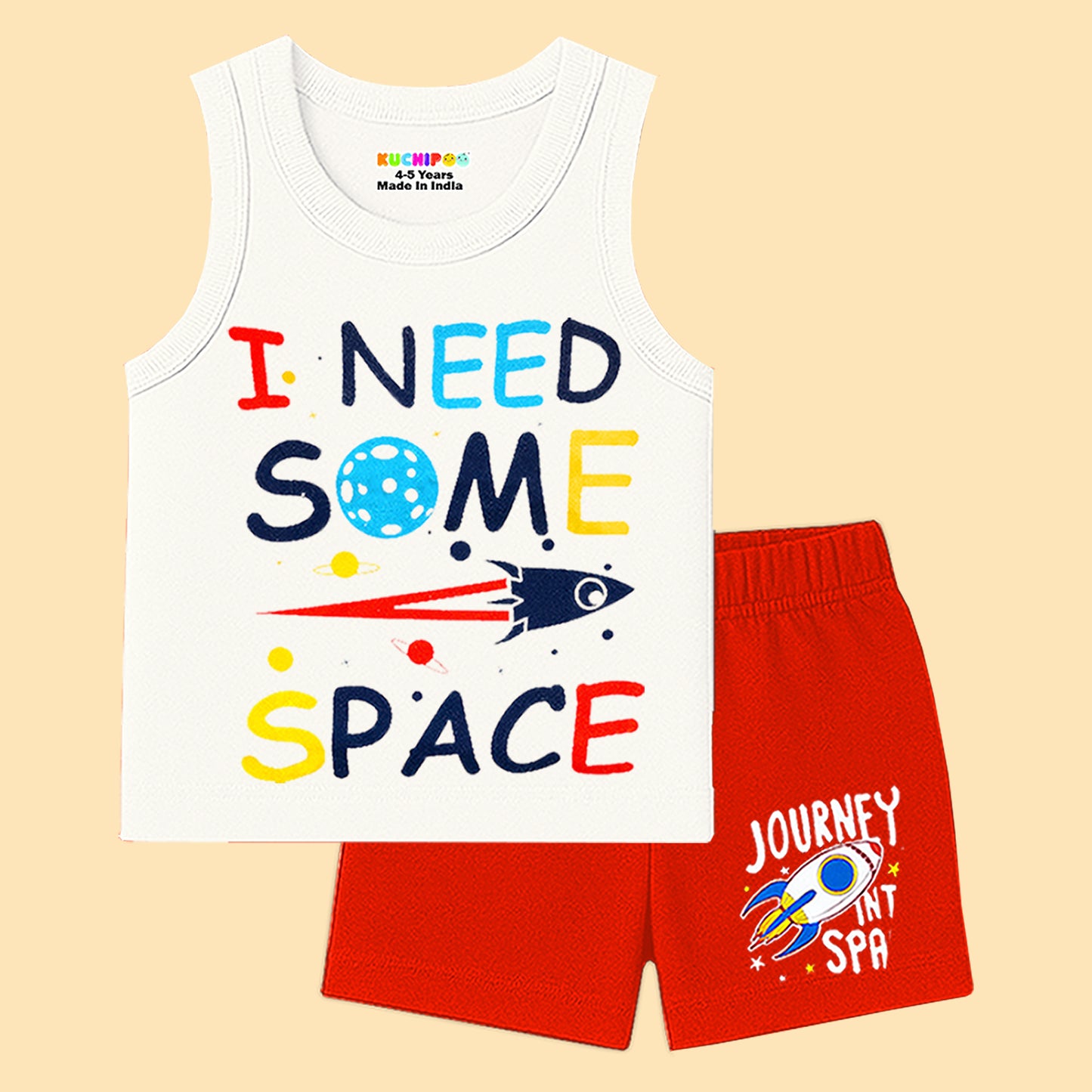 KUCHIPOO Baby Boys Sleevesless Tshirts and Shorts Set