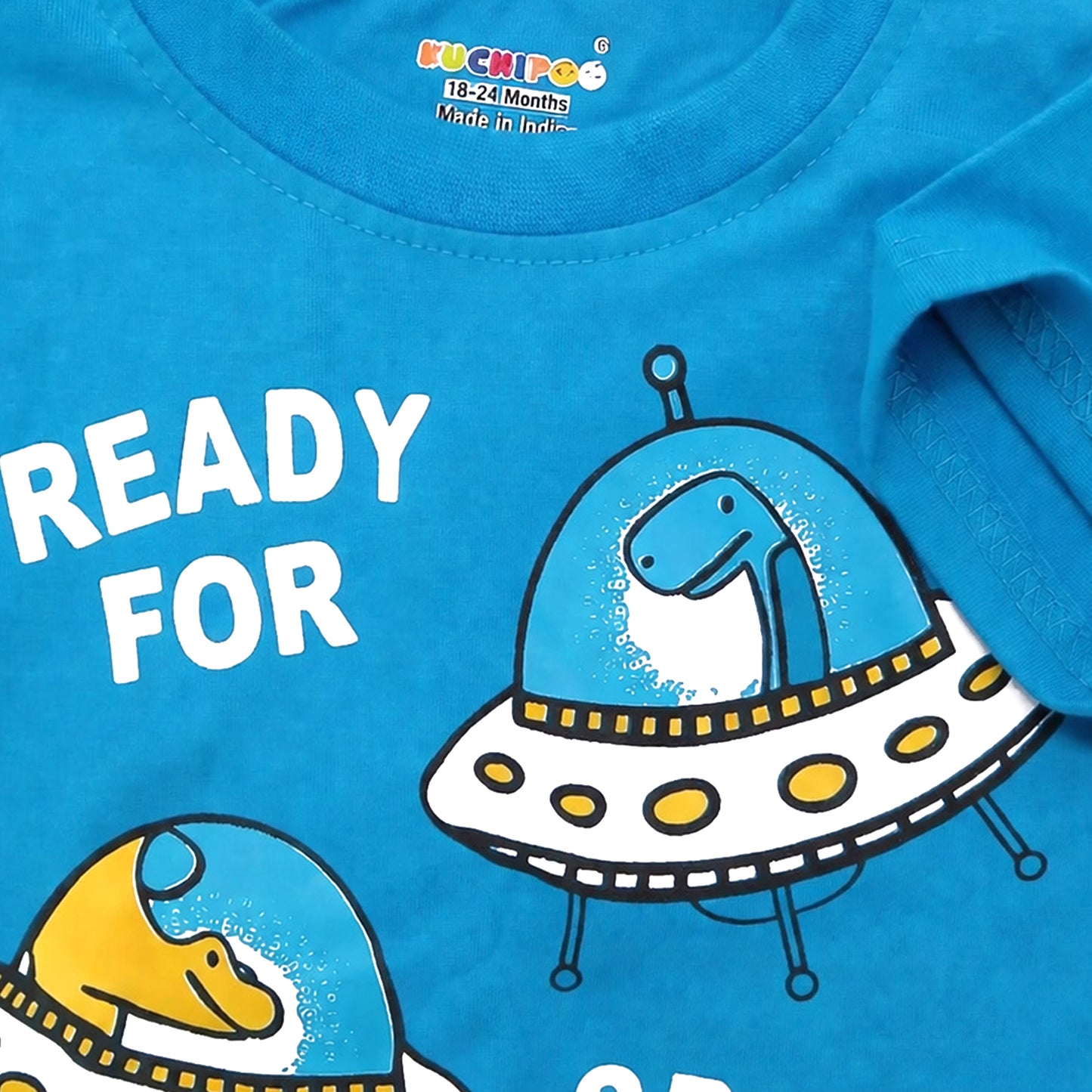Kuchipoo Boys Cotton T-Shirt & Shorts | Printed Summer Wear Set | Soft & Comfortable Kids Clothing | Pack of 3