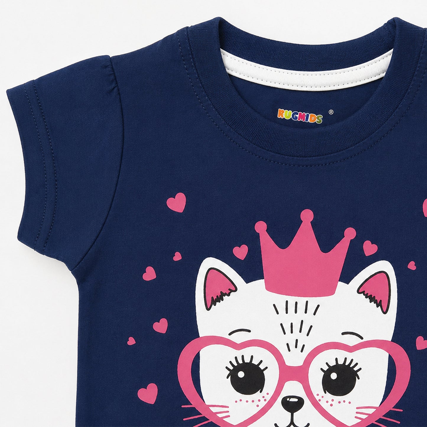 Kuchipoo Girls Cotton T-Shirt & Shorts | Printed Summer Wear Set | Soft & Comfortable Kids Clothing | Pack of 3