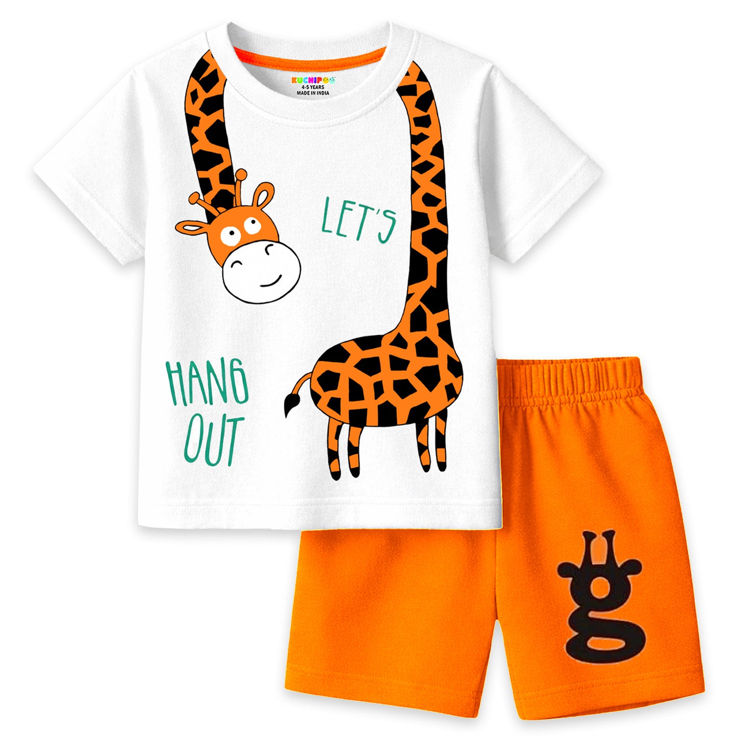 Kuchipoo Boys Cotton T-Shirt & Shorts | Printed Summer Wear Set | Soft & Comfortable Kids Clothing | Pack of 3
