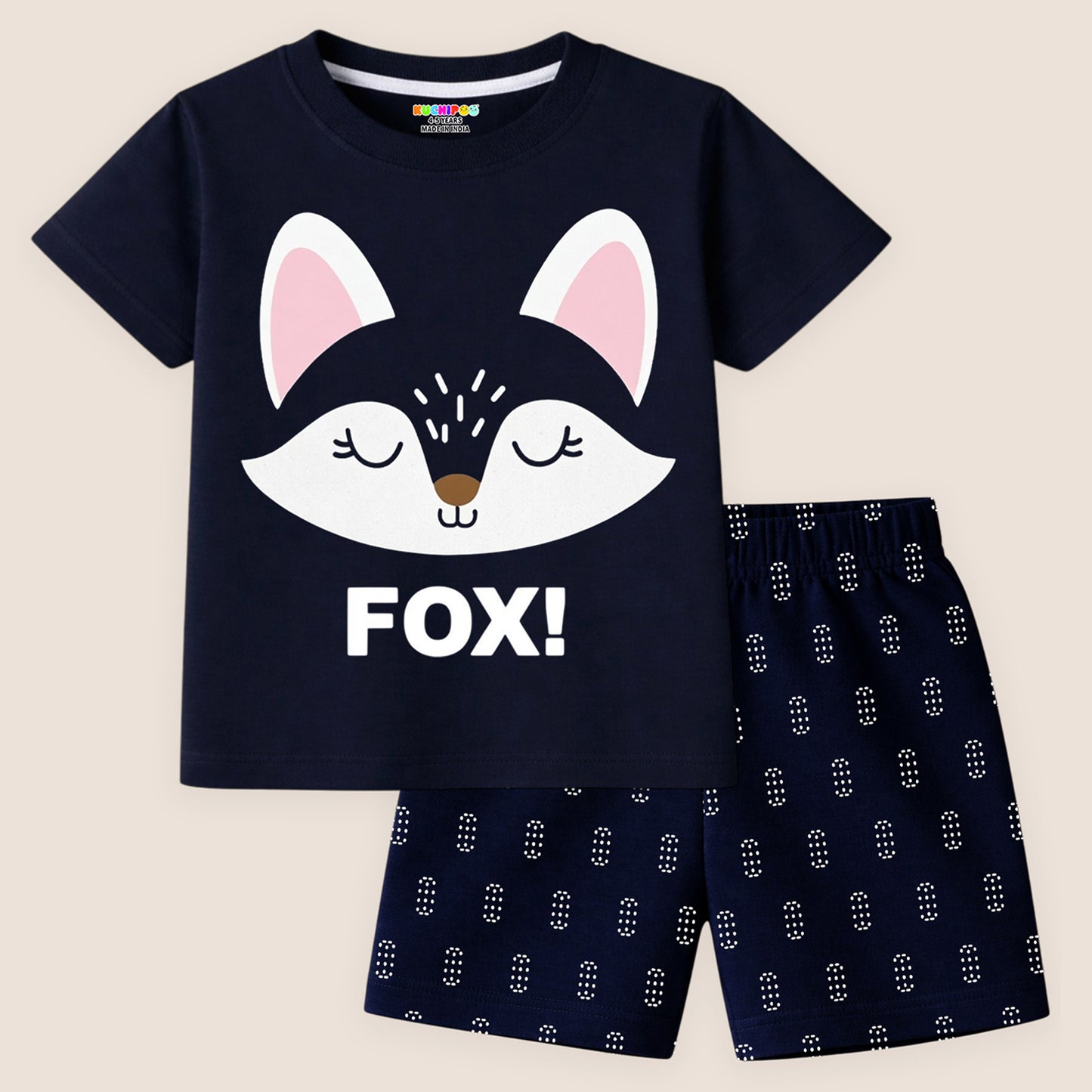 Kuchipoo Boys and Girls Cotton T-Shirt & Shorts | Printed Summer Wear Set | Soft & Comfortable Kids Clothing | Pack of 3