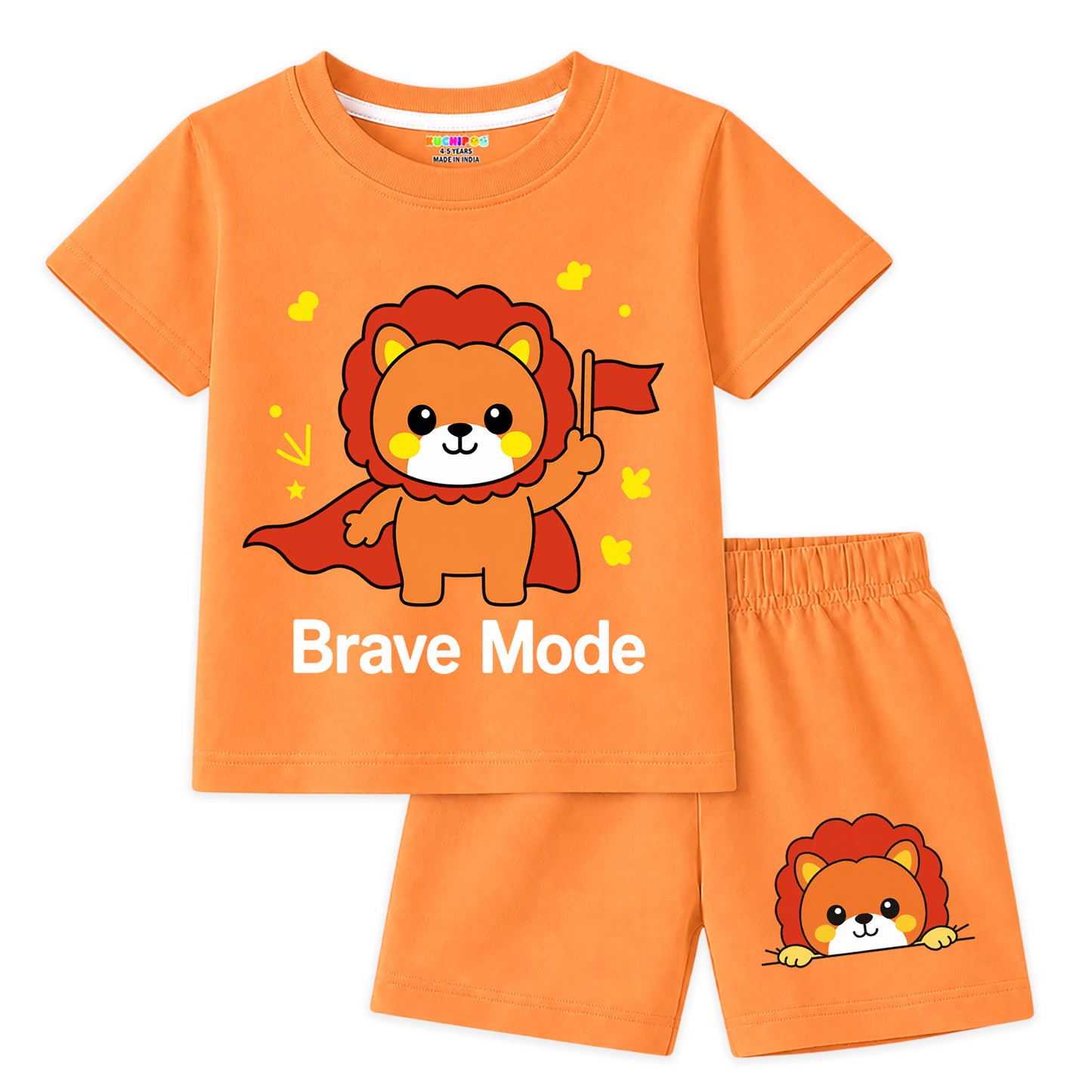 Kuchipoo Girls Cotton T-Shirt & Shorts | Printed Summer Wear Set | Soft & Comfortable Kids Clothing | Pack of 3