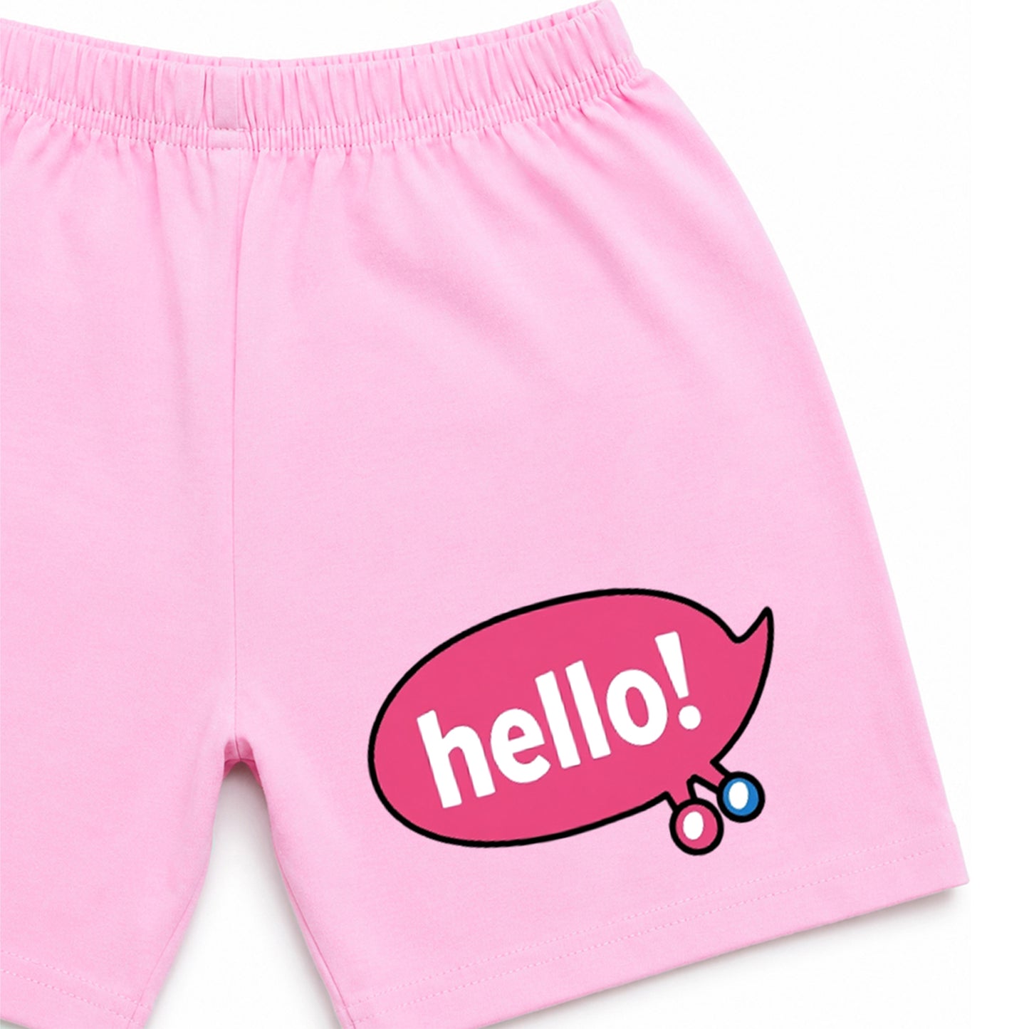 Kuchipoo Girls Cotton T-Shirt & Shorts | Printed Summer Wear Set | Soft & Comfortable Kids Clothing | Pack of 3