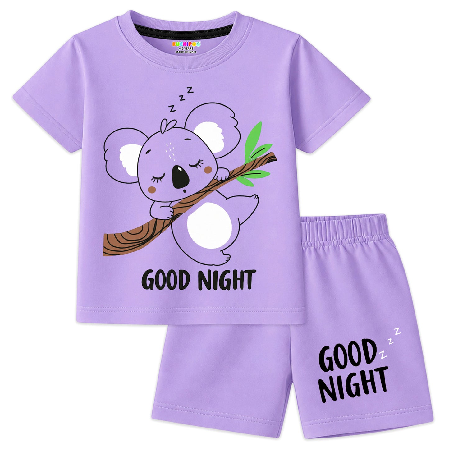 Kuchipoo Girls Cotton T-Shirt & Shorts | Printed Summer Wear Set | Soft & Comfortable Kids Clothing | Pack of 3