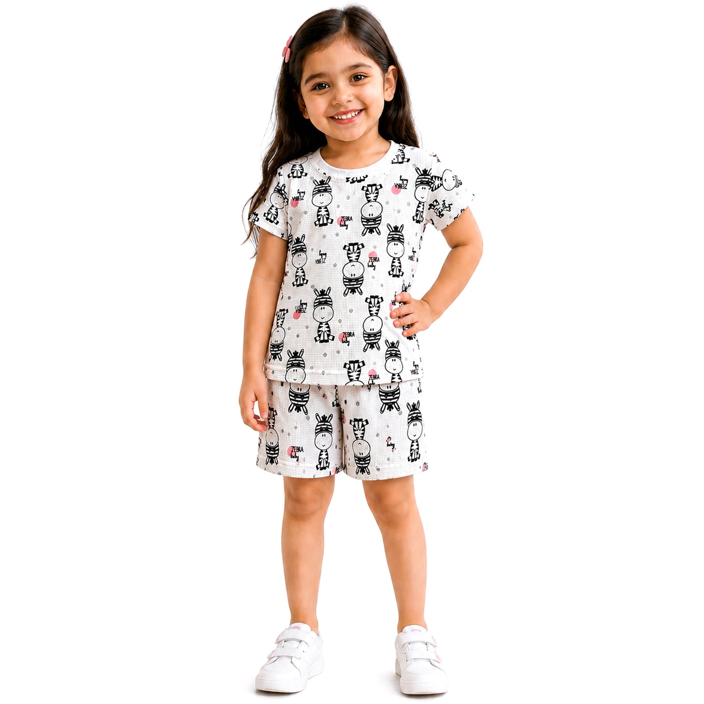 Kuchipoo Girls Cotton T-Shirt & Shorts | Printed Summer Wear Set | Soft & Comfortable Kids Clothing | Pack of 3