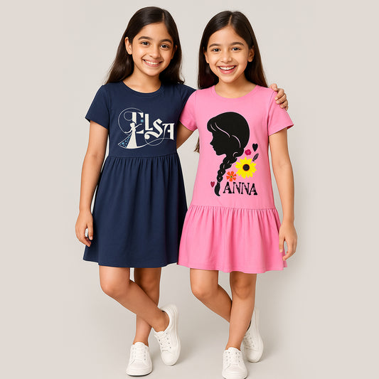 Kuchipoo © Disney Girls  Half Sleeves Dress