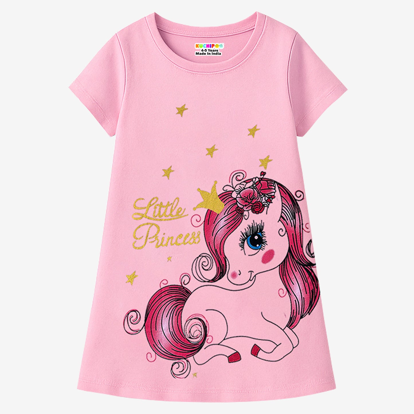 Kuchipoo Girls Regular Fit Half Sleeves Dress