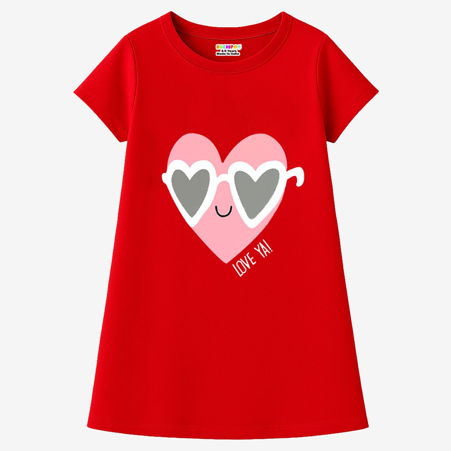 Kuchipoo Girls Regular Fit Half Sleeves Dress