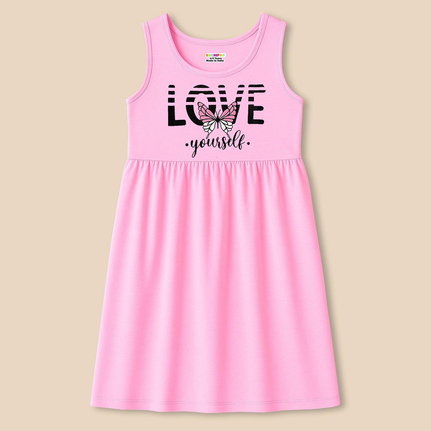 Kuchipoo Girls Regular Fit Sleeveless Dress