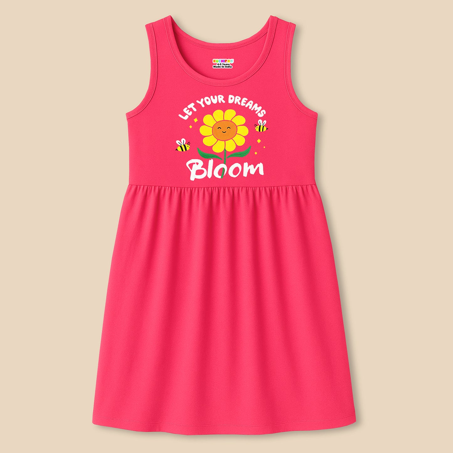 Kuchipoo Girls Regular Fit Sleeveless Dress