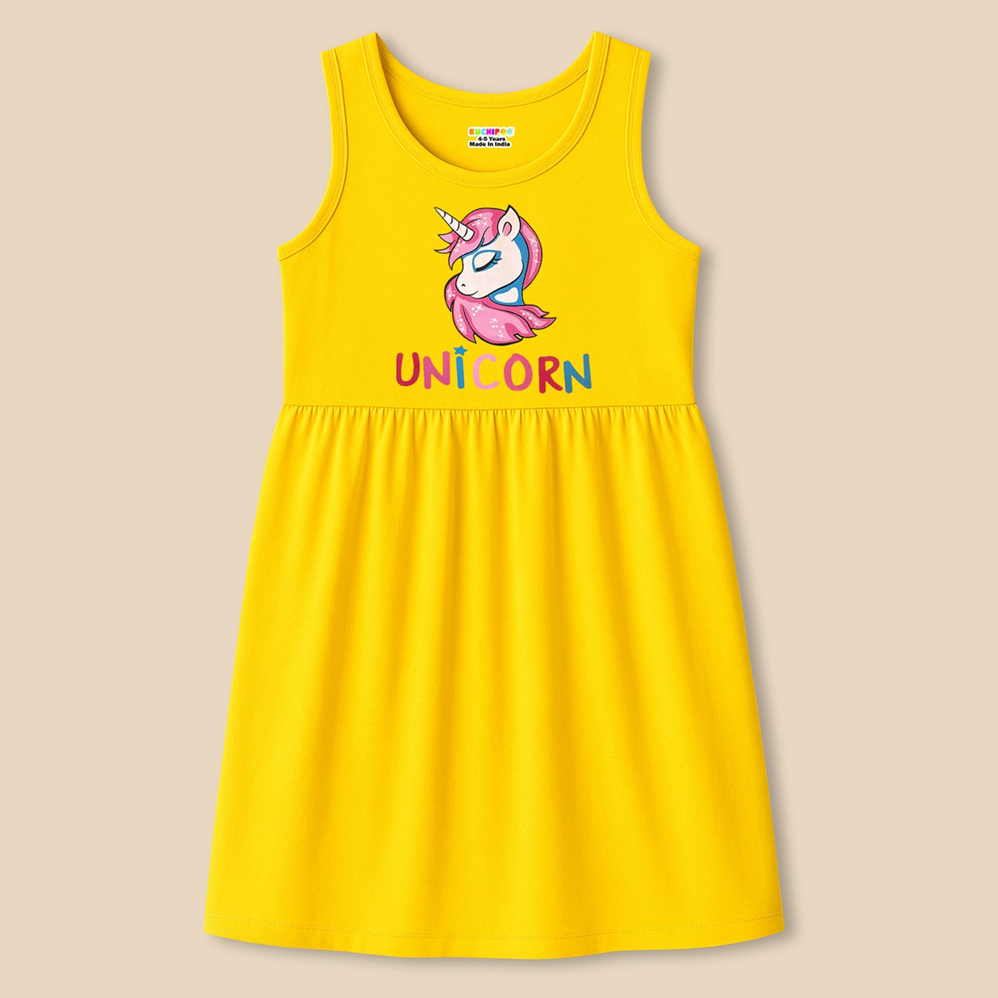 Kuchipoo Girls Regular Fit Sleeveless Dress
