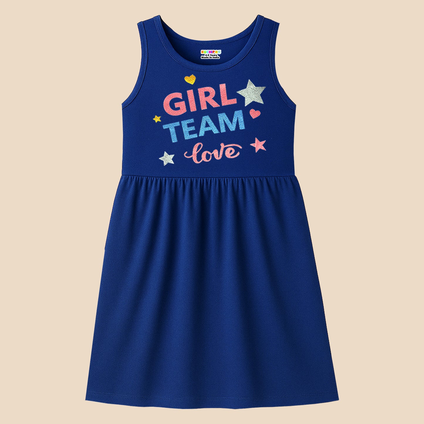 Kuchipoo Girls Regular Fit Sleeveless Dress