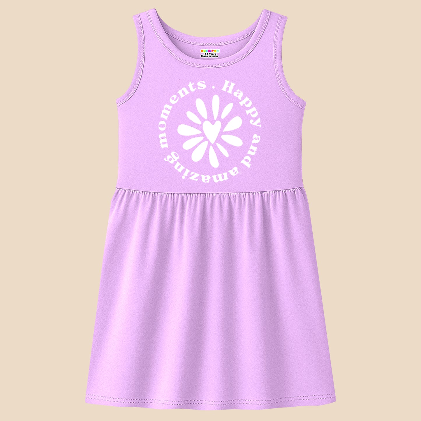 Kuchipoo Girls Regular Fit Sleeveless Dress