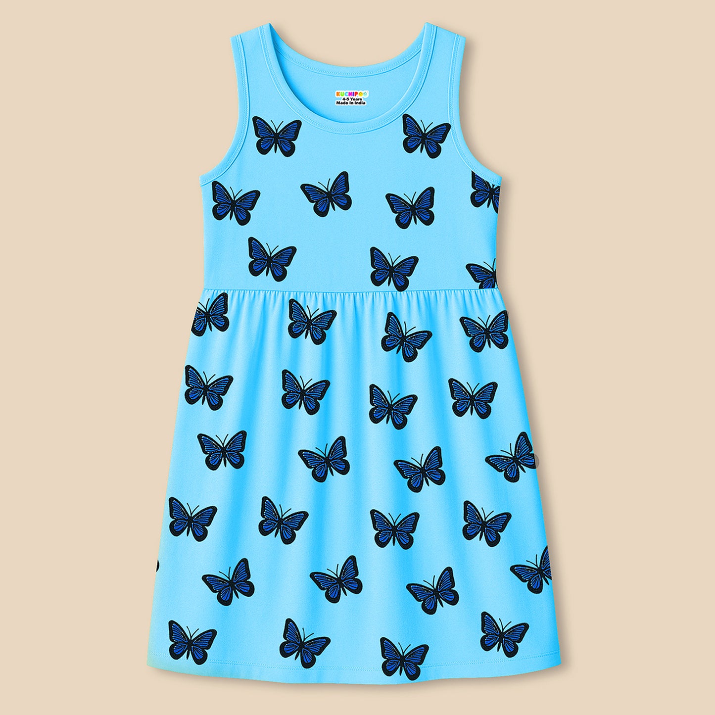 Kuchipoo Girls Regular Fit Sleeveless Dress