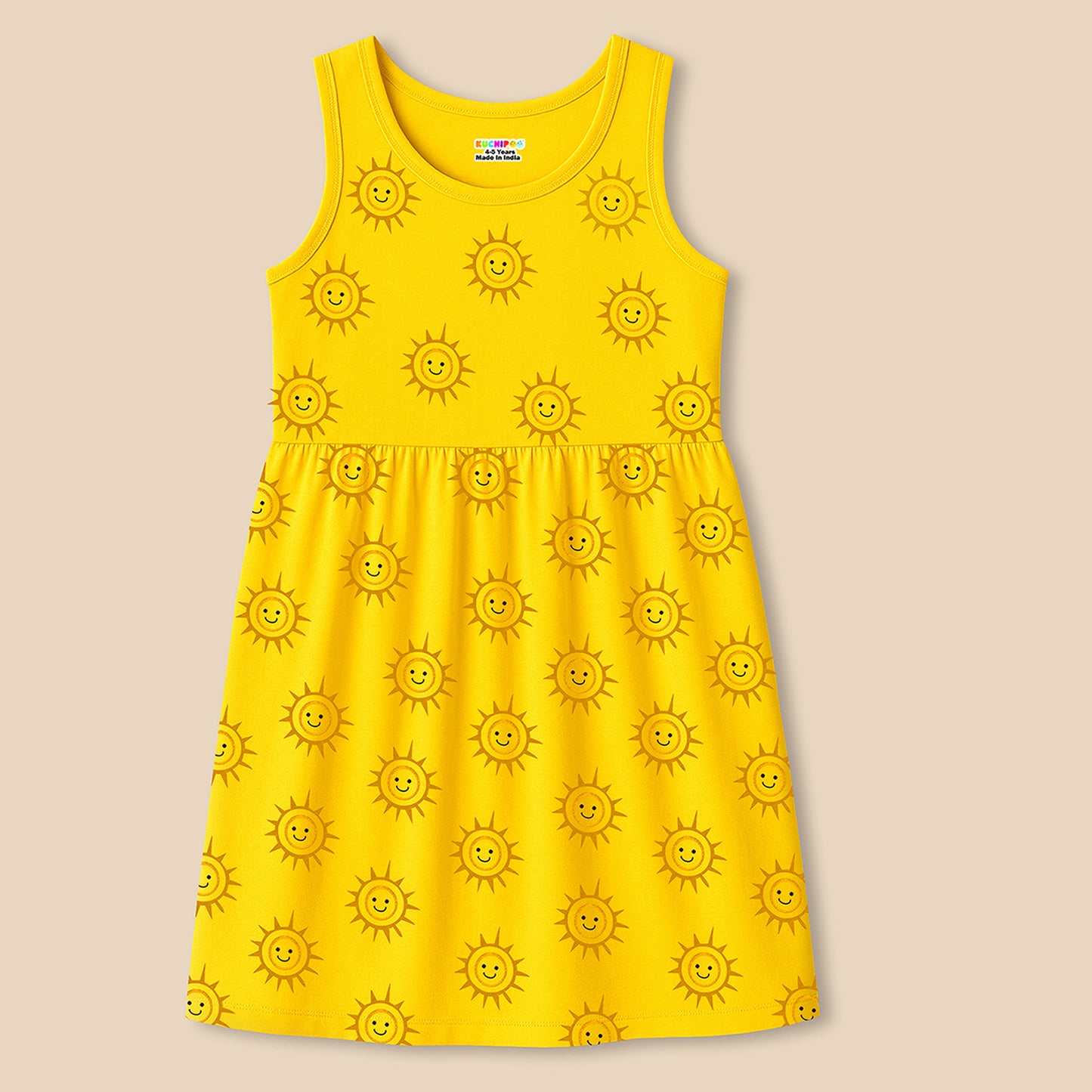Kuchipoo Girls Regular Fit Sleeveless Dress