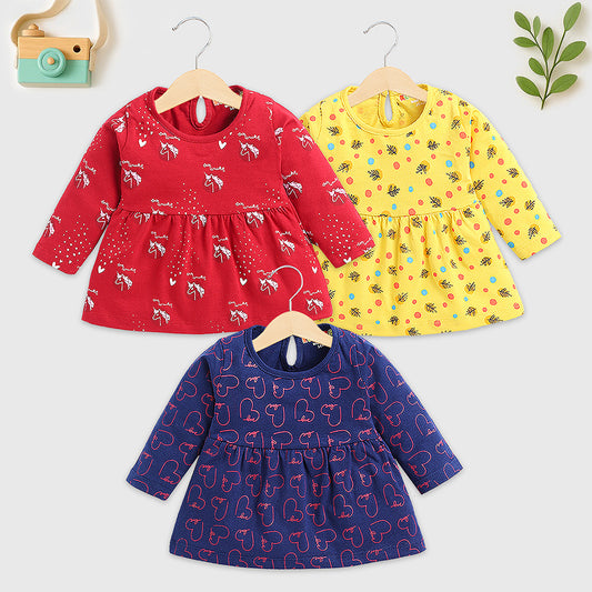 Kuchipoo Girls Regular Fit Full Sleeves Dress