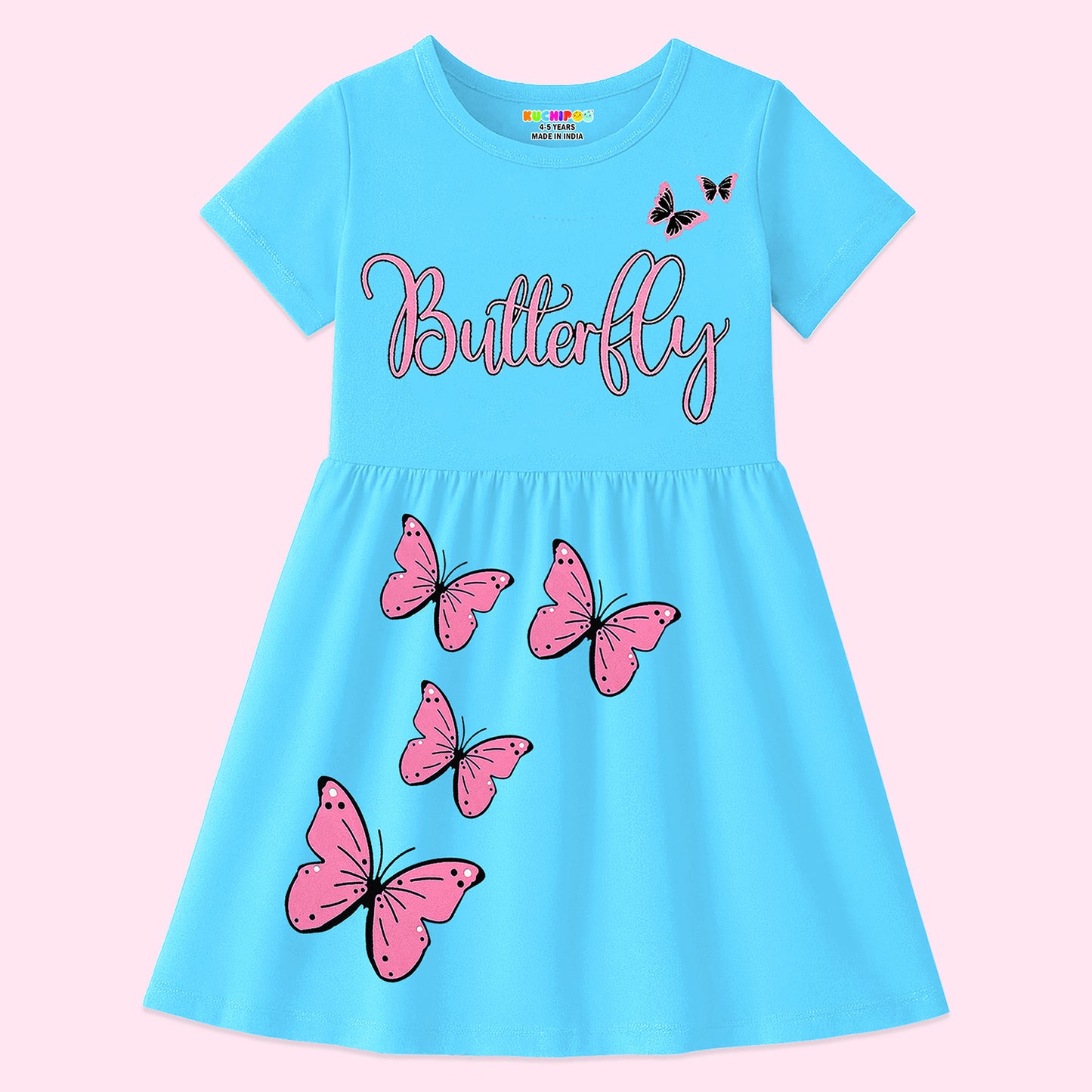 Kuchipoo Girls Regular Fit Cotton Frocks