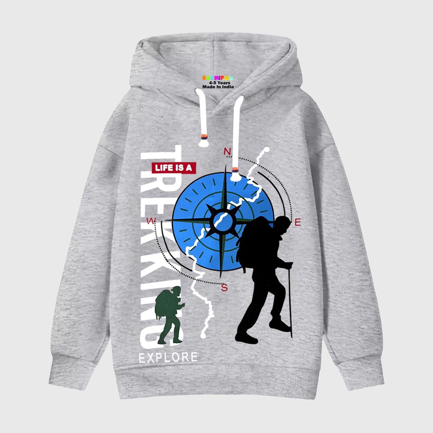 Kuchipoo Boys Regular Fit Winterwear Hood