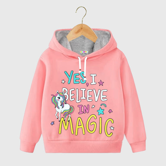 Kuchipoo Girls Regular Fit Winterwear Hood