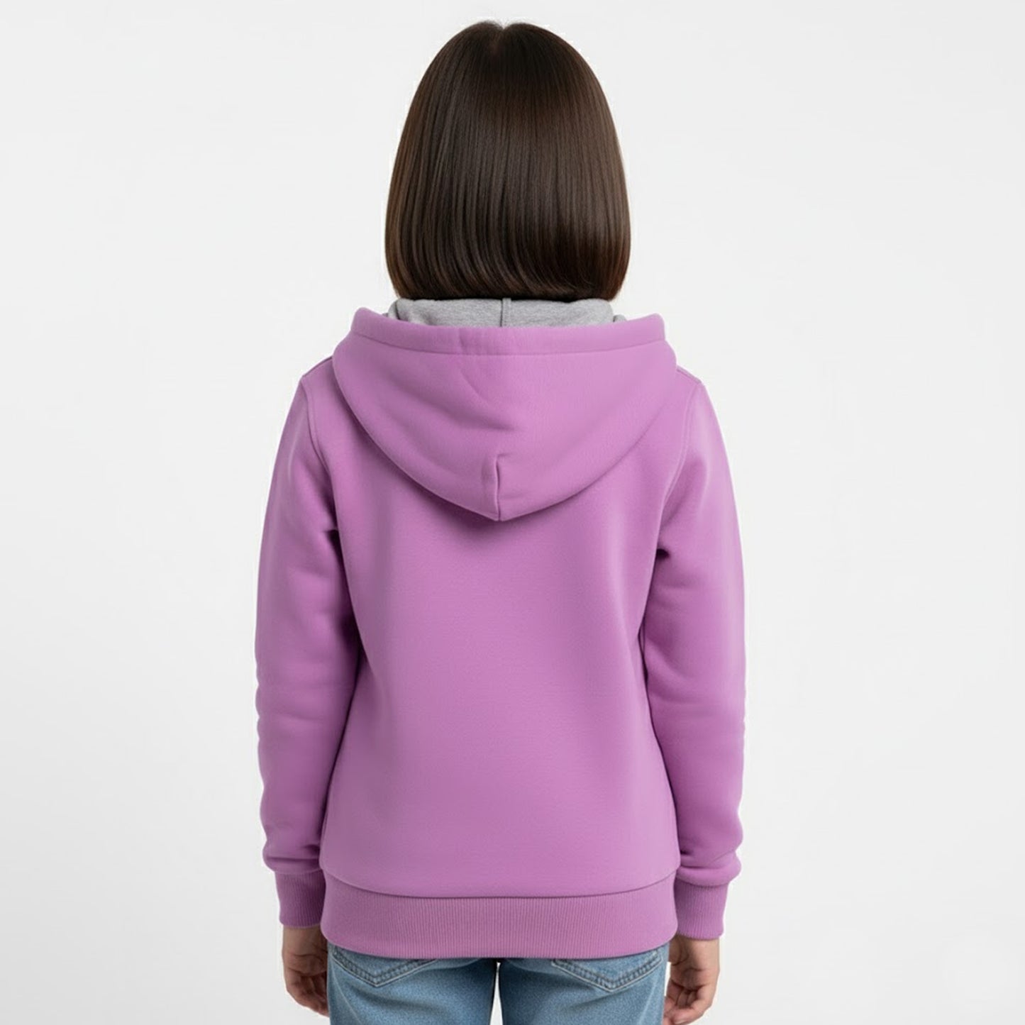 Kuchipoo Girls Zipper Hoodie with Front Pocket