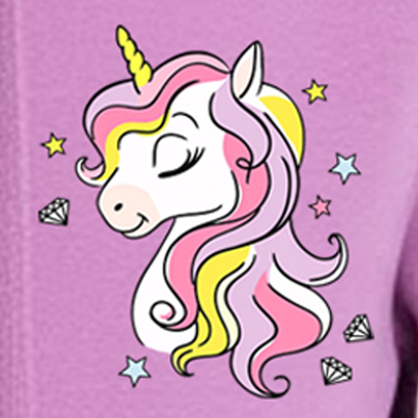 Kuchipoo Girls Zipper Hoodie with Front Pocket