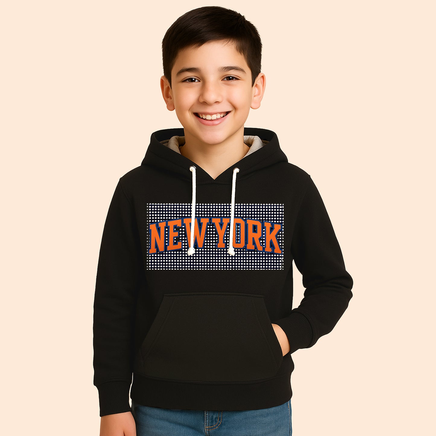 Kuchipoo Boys Regular Fit Hoodie with Front Pocket