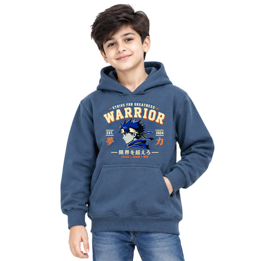 Kuchipoo Boys Regular Fit Hoodie with Front Pocket (Copy)
