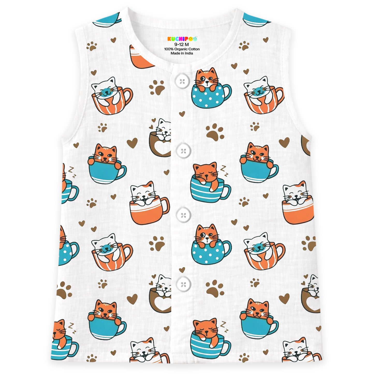 Kuchipoo Newborn Baby Unisex Jhabla | 100% Cotton Muslin | Soft & Cozy Summer Wear for Boys & Girls | Pack of 5