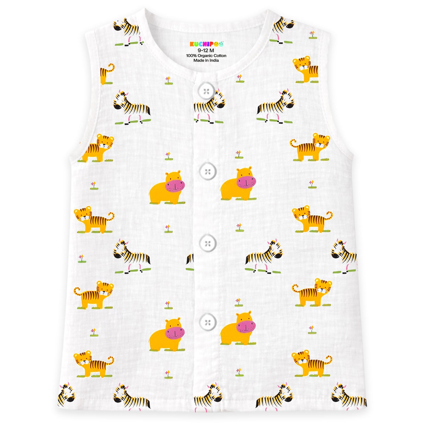 Kuchipoo Newborn Baby Unisex Jhabla | 100% Cotton Muslin | Soft & Cozy Summer Wear for Boys & Girls | Pack of 5