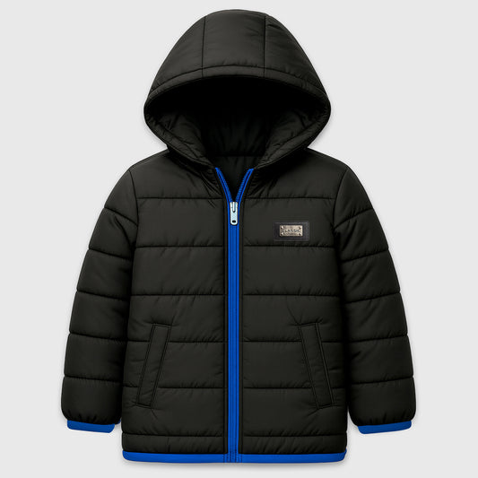 Kuchipoo Boys Winter Puffer Jacket with Hood and front Pocket
