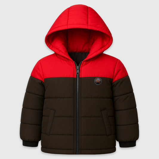 Kuchipoo Boys Winter Puffer Jacket with Hood and front Pocket
