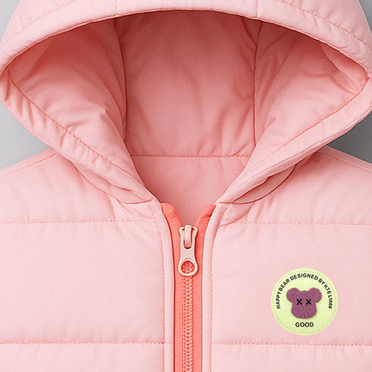Kuchipoo Girls Winter Puffer Jacket with Hood and front Pocket