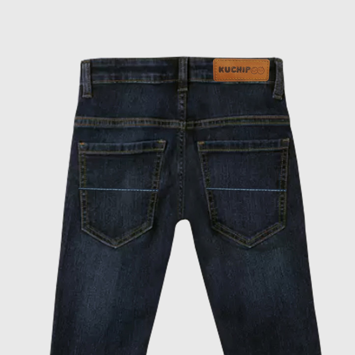 Kuchipoo Boys and Girls Regular Fit Denim Jeans