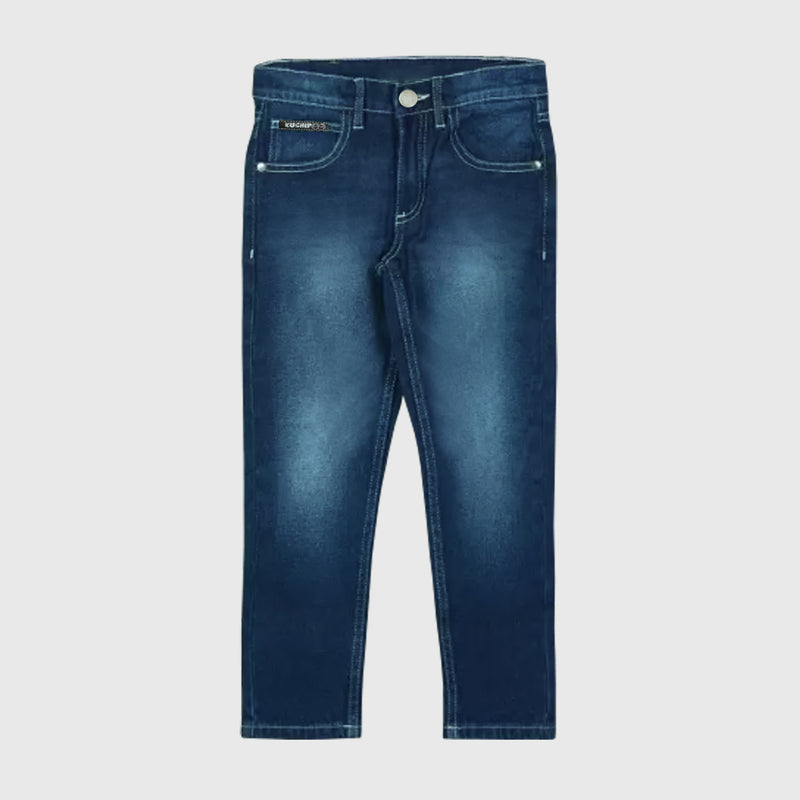 Kuchipoo Boys and Girls Regular Fit Denim Jeans