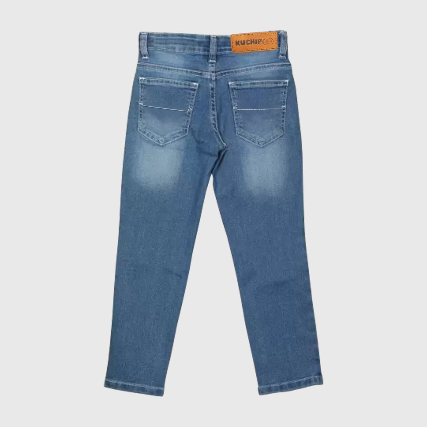 Kuchipoo Boys and Girls Regular Fit Denim Jeans