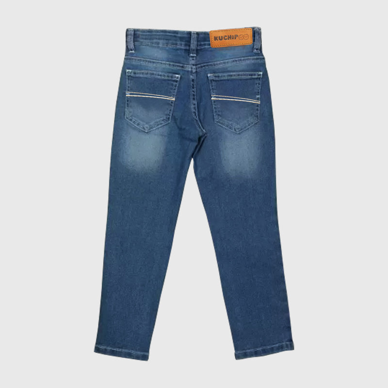Kuchipoo Boys and Girls Regular Fit Denim Jeans