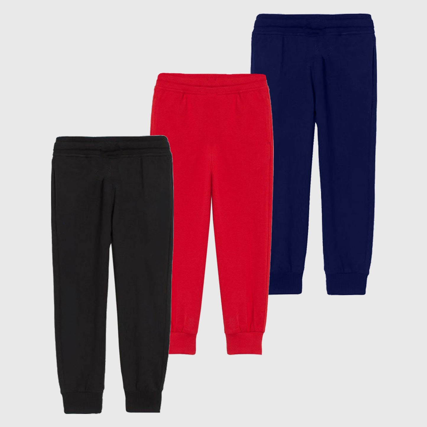 Kuchipoo Boys Regular Fit Track Pants - Pack of 3