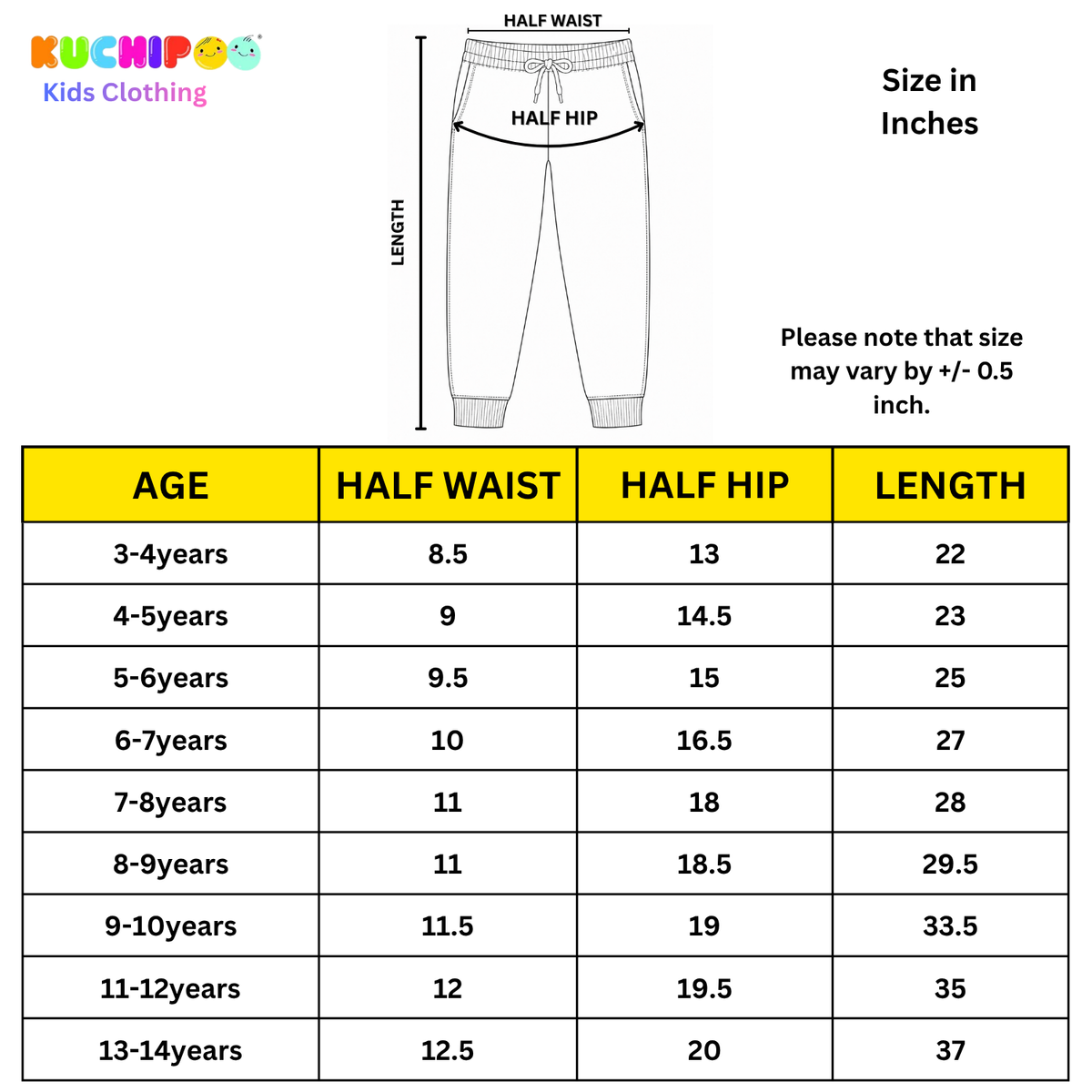 Kuchipoo Boys Regular Fit Track Pants - Pack of 3
